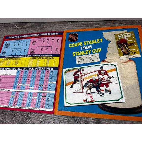 1986 O-Pee-Chee NHL Hockey Sticker EMPTY Album Patrick Roy Stanley - Picture 2 of 7